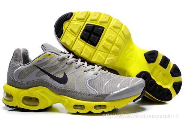 nouvelle nike air max tn chaussures casual gris jaune (1)
